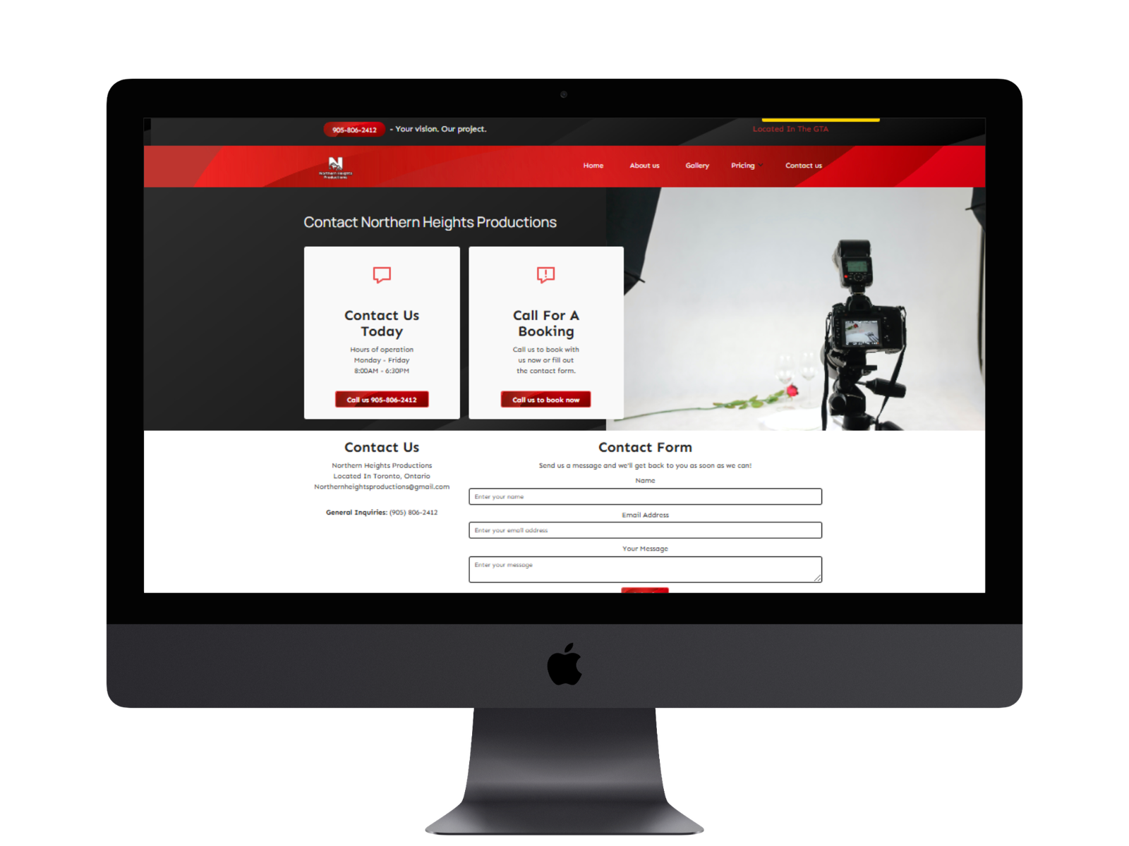 A custom website made by Scale Solutions